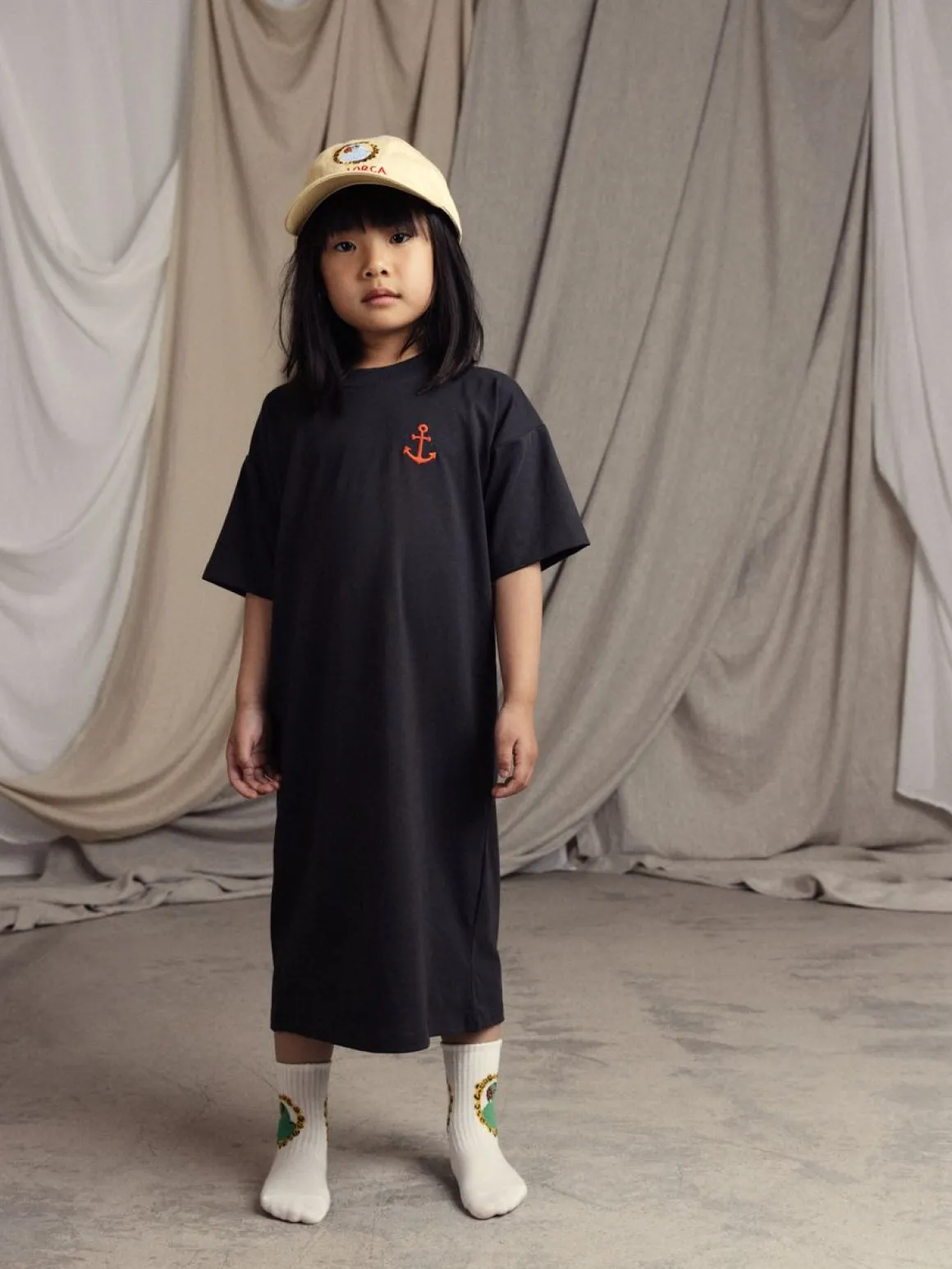 Anchor Embroidered Dress