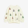 Anchor Embroidered Sweatshirt Offwhite