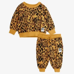 Basic Leopard Baby Sweat Set
