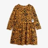 Basic Leopard Long Sleeve Dress