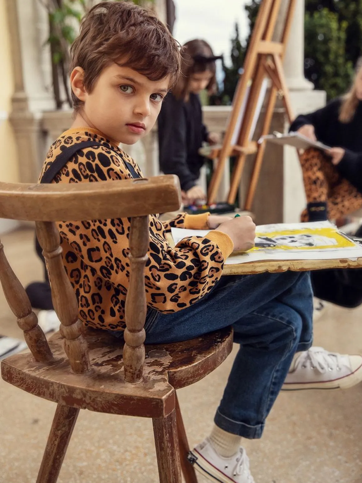 Basic Leopard Sweatshirt