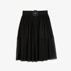 Bat Flower Tulle Skirt