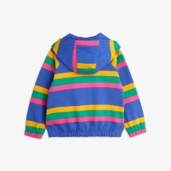 Blue Stripe Zip Hoodie