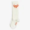 Bow knee-high socks