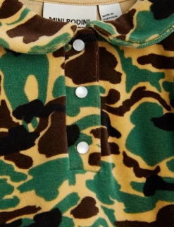 Camo Velour Dress