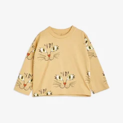 Cat Face Long Sleeve T-Shirt