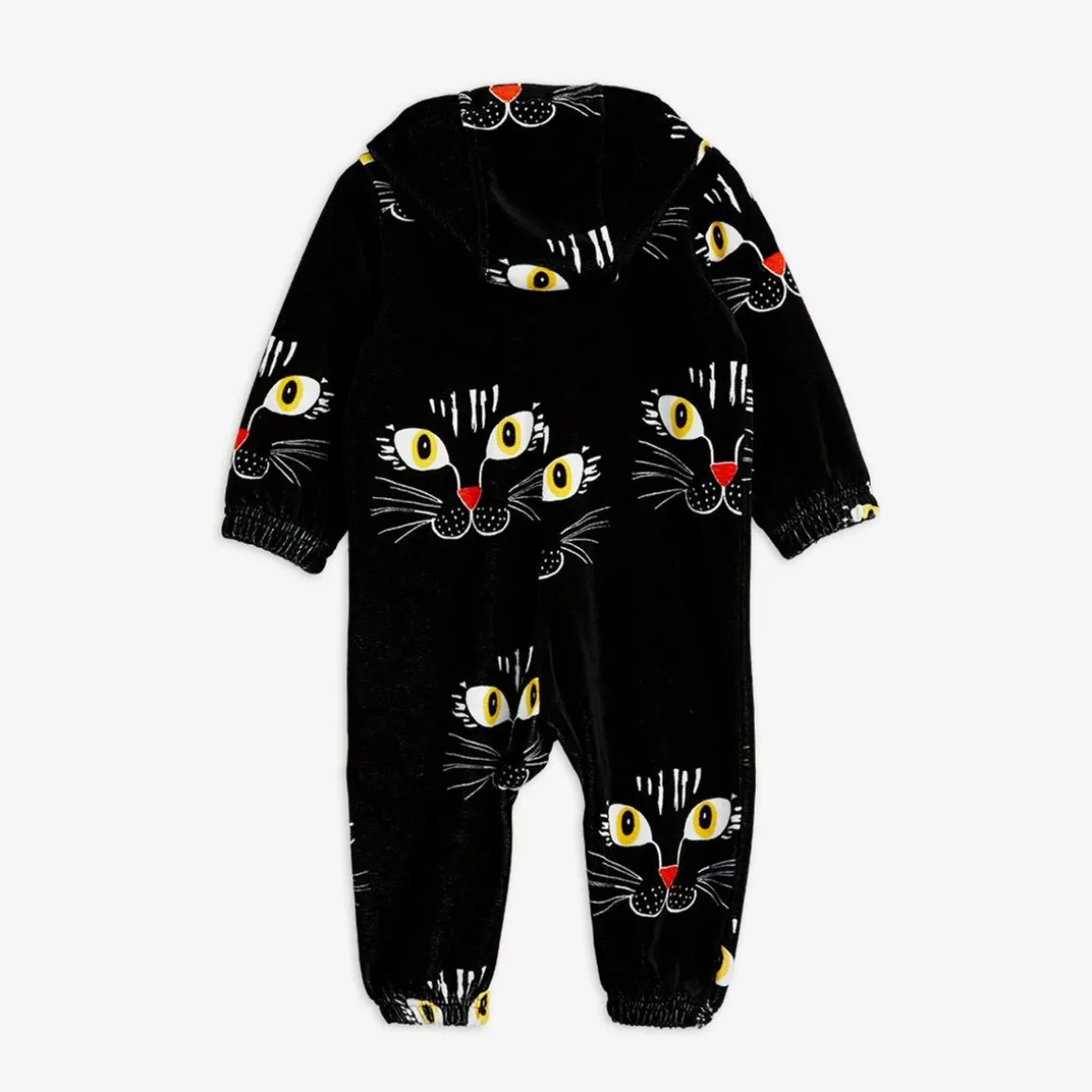 Cat Face Velour Onesie