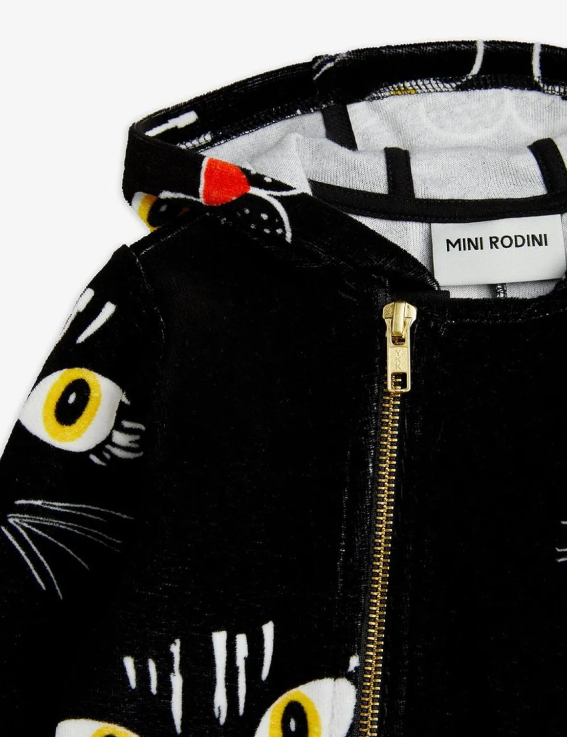 Cat Face Velour Onesie