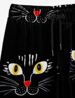 Cat Face Velour Trousers