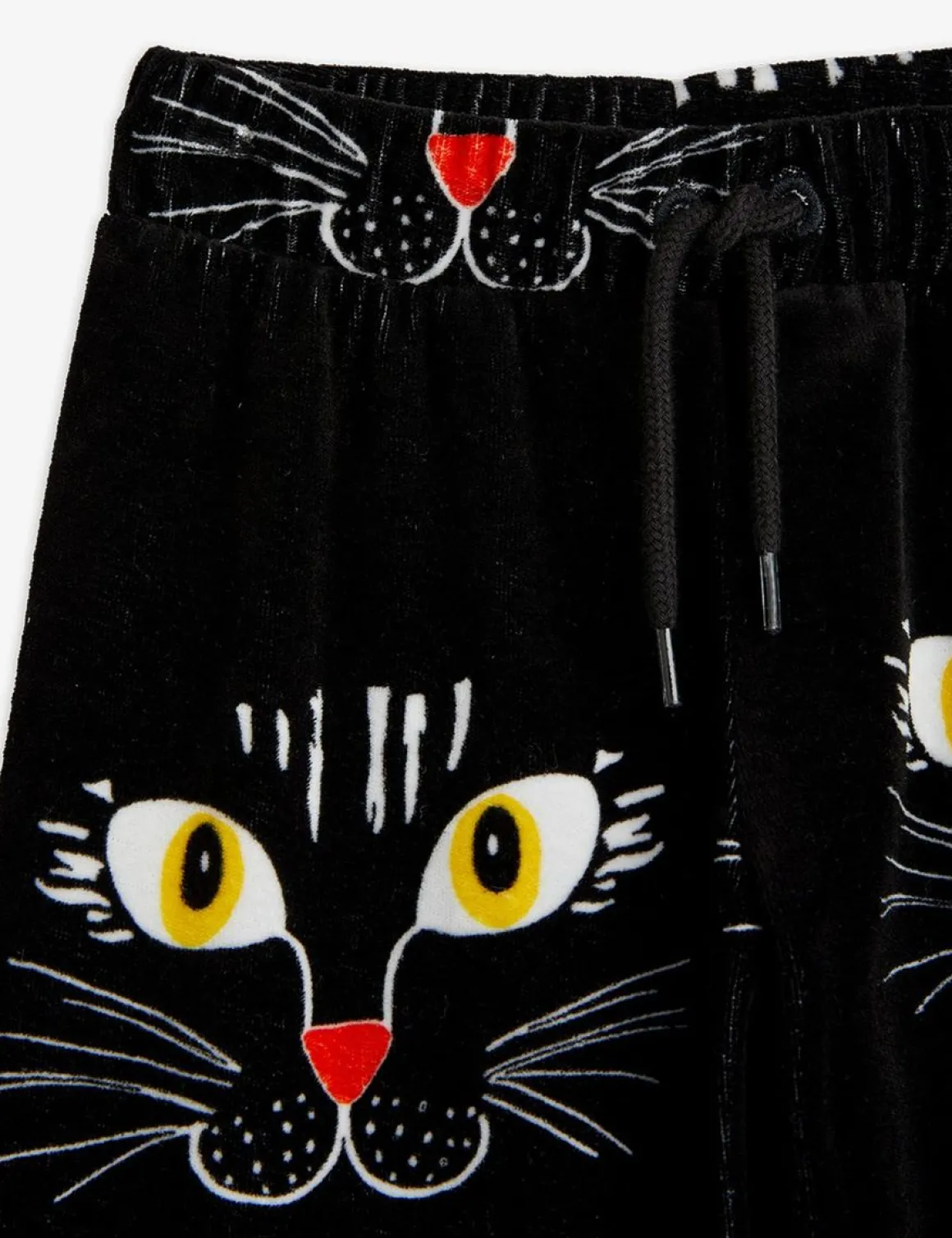 Cat Face Velour Trousers