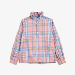 Check Adult Woven Flannel Blouse