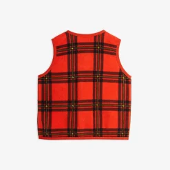 Check Fleece Vest