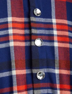Check Woven Flannel Dress