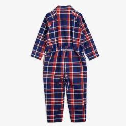Check Woven Flannel Jumpsuit