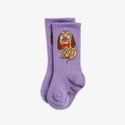 Dashing Dogs Baby Socks Purple