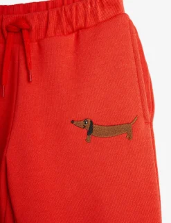 Dog Embroidered Sweatpants