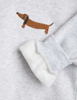 Dog Embroidered Sweatshirt