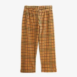 Dog Embroidered Velour Trousers