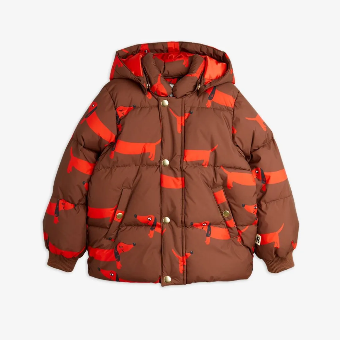 Dog hooded puffer jacket