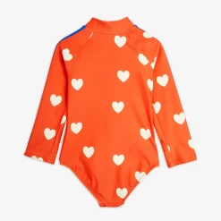 Hearts Long Sleeve UV-Swimsuit