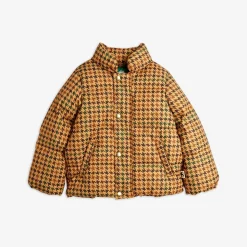 Houndstooth Puffer Jacket