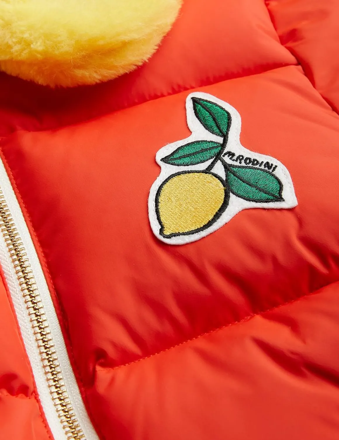Lemons Faux Fur Puffer