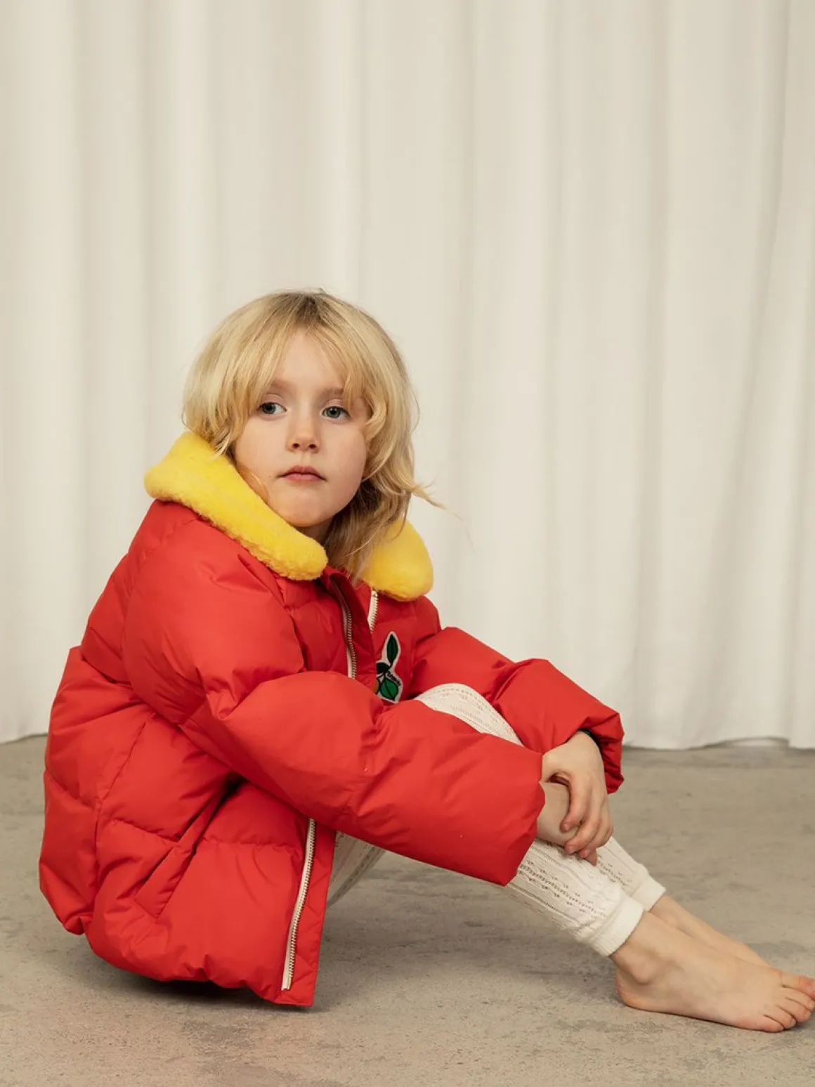 Lemons Faux Fur Puffer