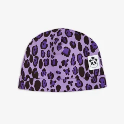 Leopard Beanie Purple