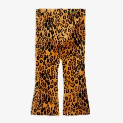 Leopard Flared Velvet Trousers