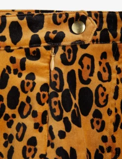 Leopard Velvet Skirt