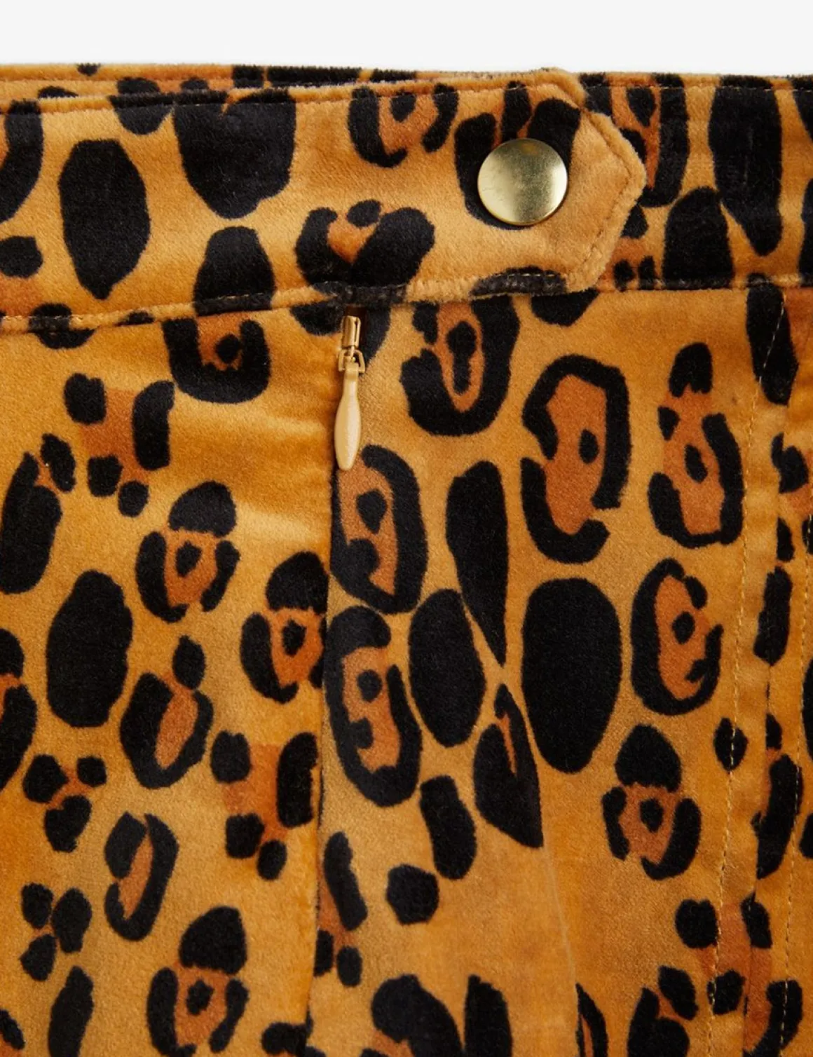 Leopard Velvet Skirt