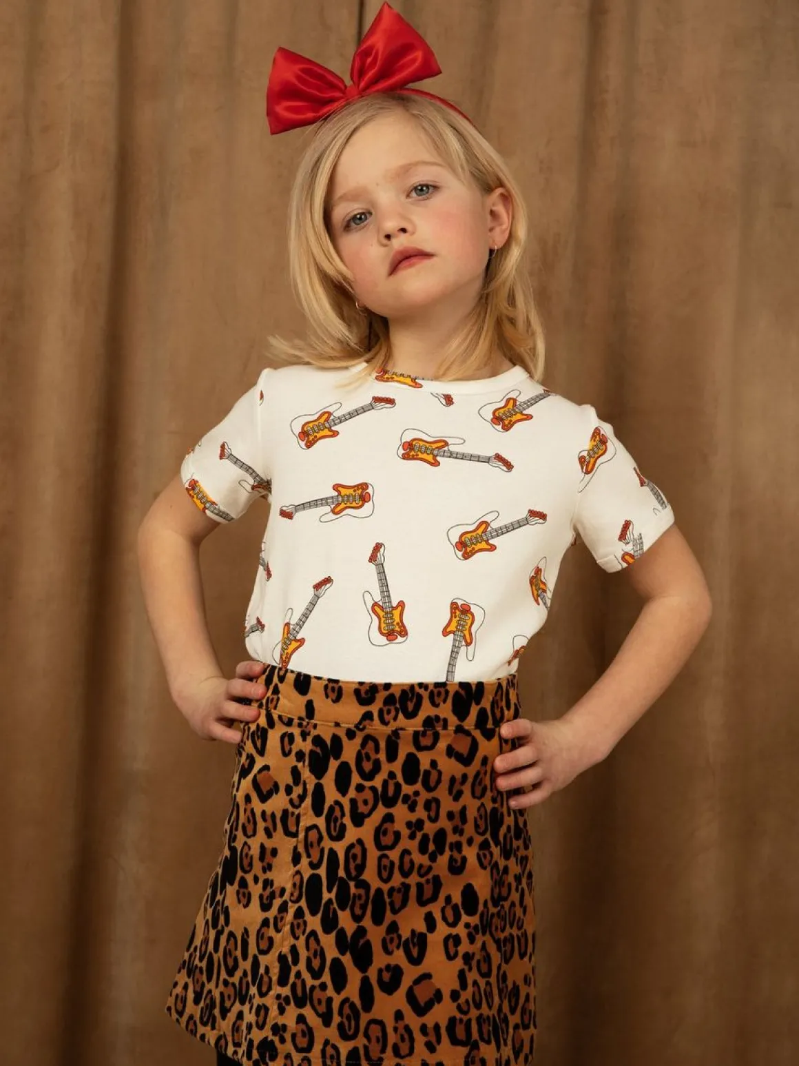 Leopard Velvet Skirt