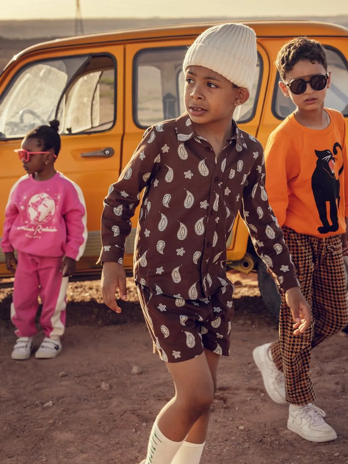 Mini Rodini Society Panel Sweatpants