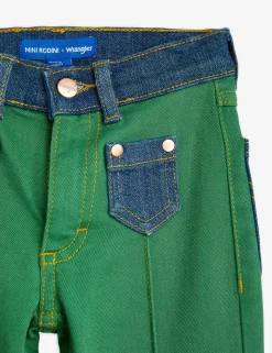 M.Rodini x Wrangler Flared Jeans Green