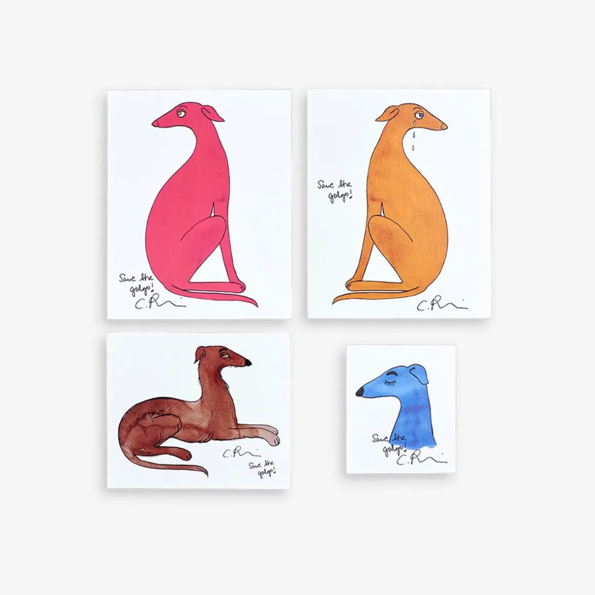 4-P GALGO WALL ART POSTERS