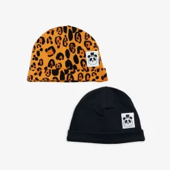 2-pack Basic Leopard Baby Beanie