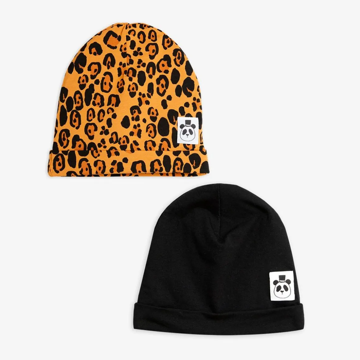 2-pack Basic Leopard Beanie