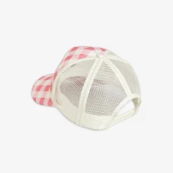 Panda Gingham Check Cap