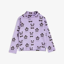 Panda Turtleneck Long Sleeve T-shirt