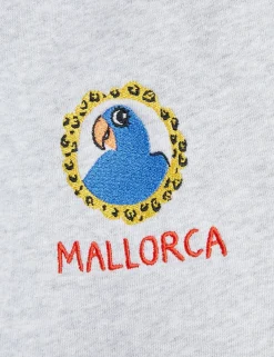 Parrot Embroidered Sweatpants