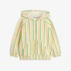 Pastel Stripe Zip Hoodie