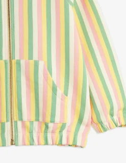 Pastel Stripe Zip Hoodie