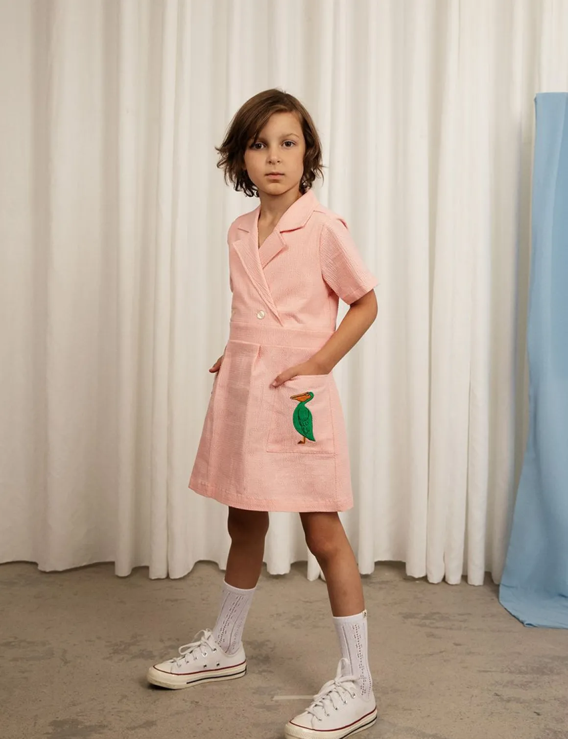 Pelican Seersucker Dress