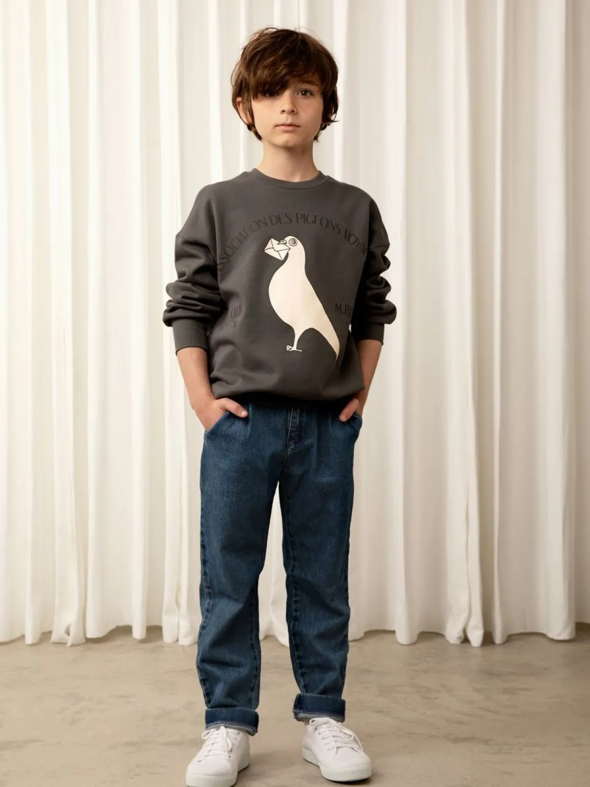 Pigeon Sweatshirt Grey