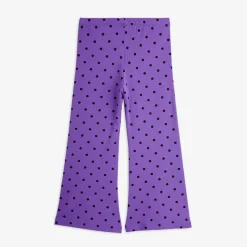 Polka Dot Flared Trousers