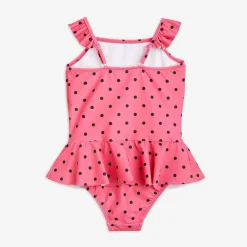 Polka Dot UV Swimsuit with Skirt
