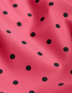 Polka Dot UV Swimsuit with Skirt