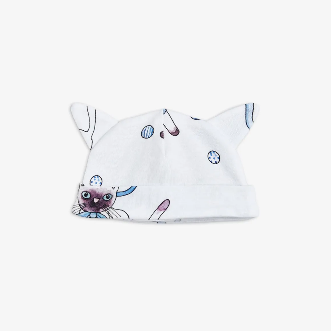 Siamese Cat Baby Beanie With Ears