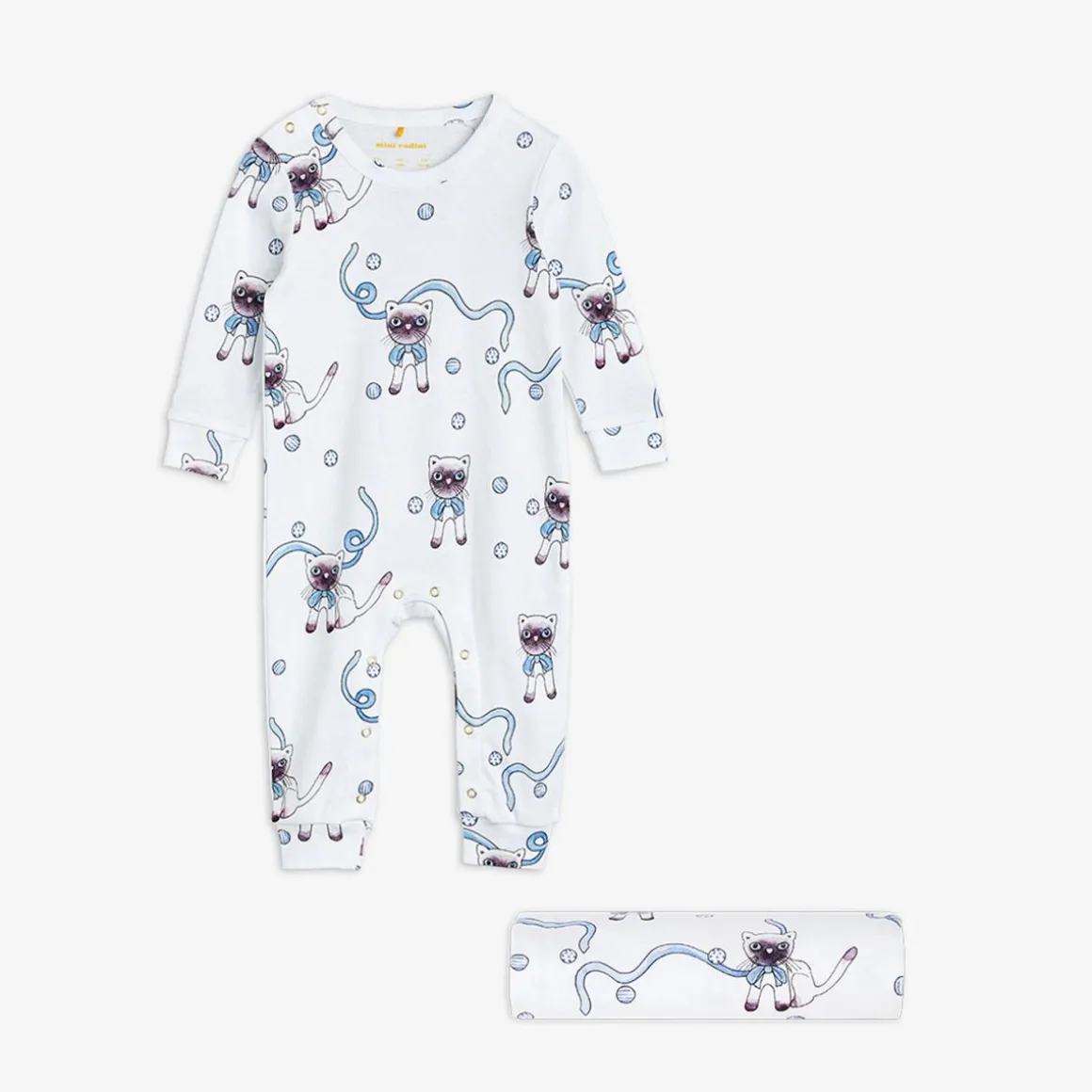 Siamese Cat Jumpsuit and Blanket Set