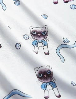 Siamese Cat Jumpsuit and Blanket Set